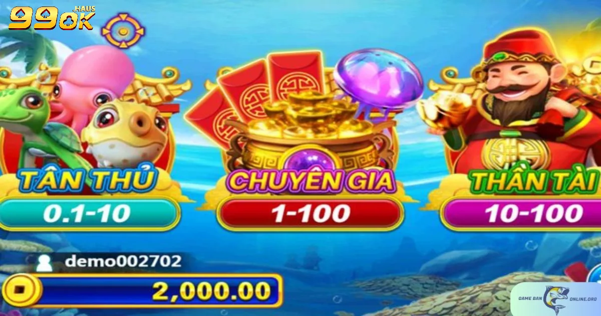 Bắn Cá Thần Tài 99OK - Trò Chơi Bắn Cá Đổi Thưởng Hấp Dẫn 2 Bắn cá Thần Tài 99OK là gì? Tính năng đặc biệt tại 99OK